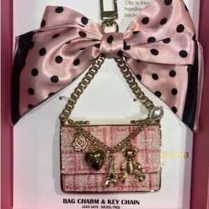 Handbag purse with charms key chain and handbag charms!